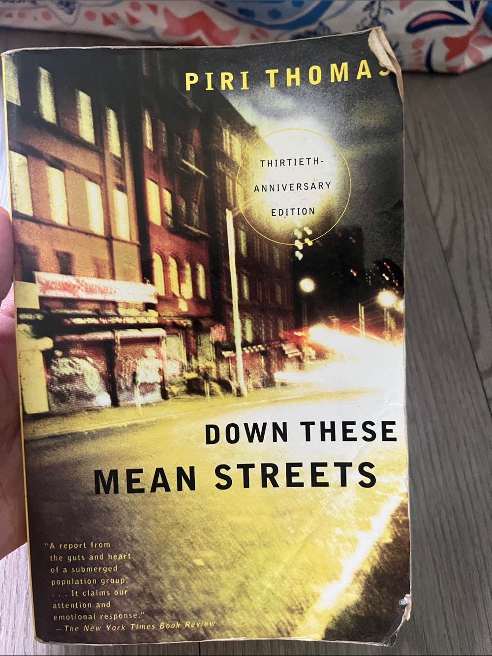 Down These Mean Streets by Piri Thomas — Yellow/Black Cover